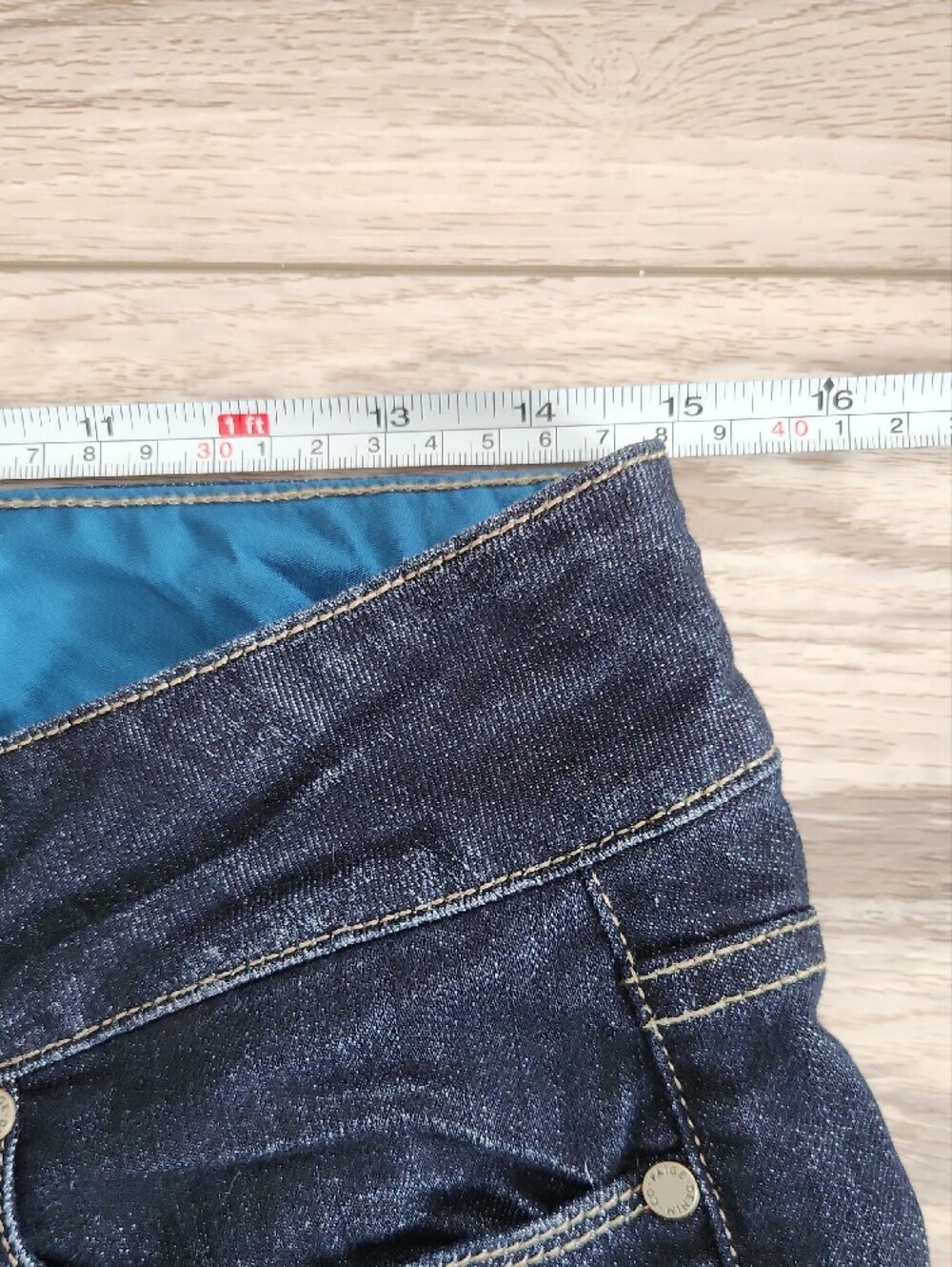 PAIGE Dark Indigo Flare Jeans Hidden Hills - Picture 14 of 15